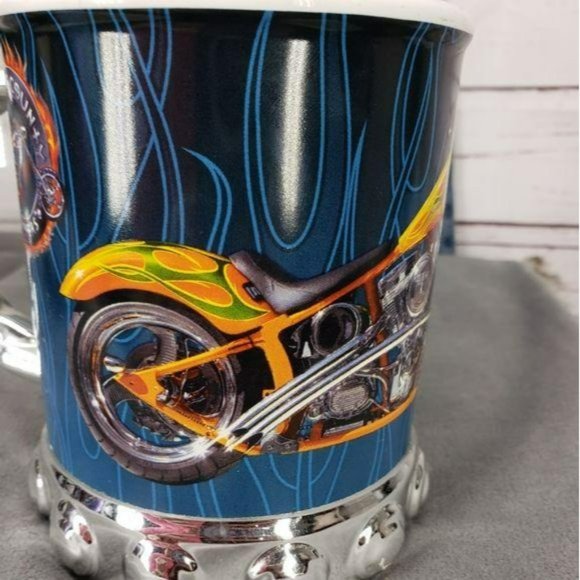2004 Orange County Choppers Motorcycle Hog Bike Ceramic Coffee Drink Mug Cup - Picture 4 of 6